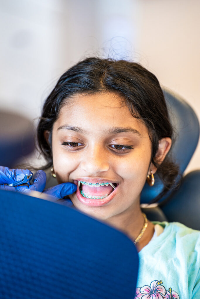 Patient Getting Braces